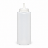 American Chef SB-12C - Regular Squeeze Bottles - 12 oz, Clear, Plastic