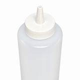 American Chef SB-12C - Regular Squeeze Bottles - 12 oz, Clear, Plastic