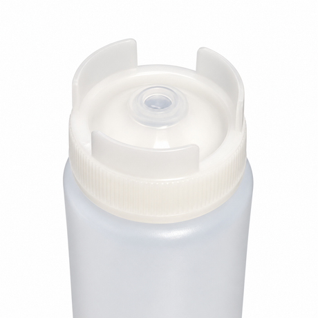 American Chef SB-12H - 12oz FIFO Squeeze Bottles, Wide Mouth, Clear, Plastic
