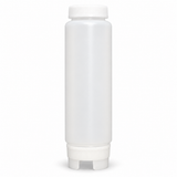 American Chef SB-16H - 16oz FIFO Squeeze Bottles, Wide Mouth, Clear, Plastic