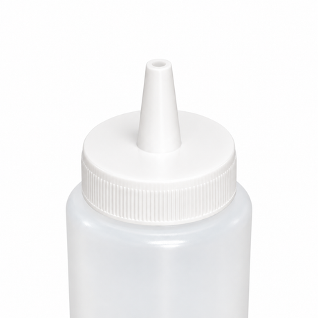 American Chef SB-8C - Regular Squeeze Bottles - 8 oz, Clear, Plastic
