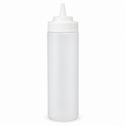 American Chef SBW-24C - 24oz Squeeze Bottles, Wide Mouth, Clear, Plastic