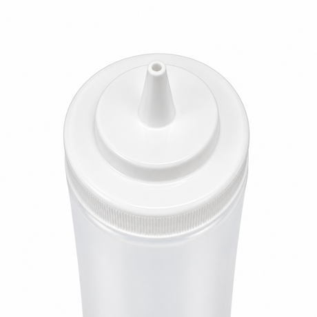 American Chef SBW-24C - 24oz Squeeze Bottles, Wide Mouth, Clear, Plastic