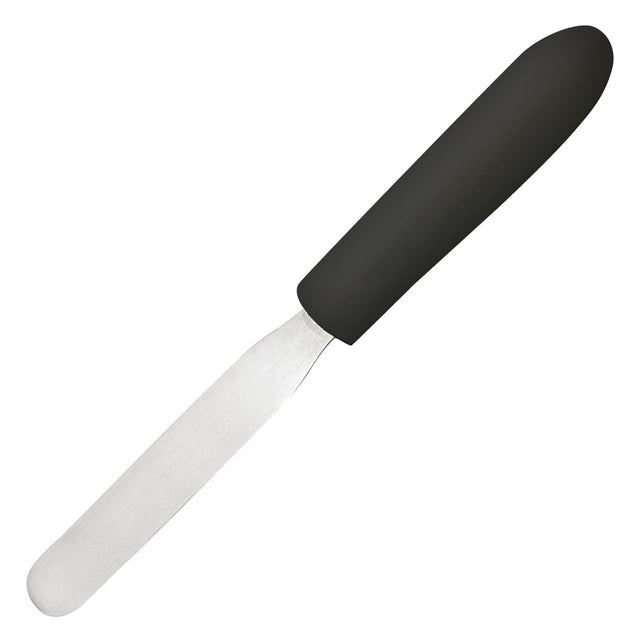Winco TKPS-4 - Bakery Spatula, Black Polypropylene Handle - 4" x 3/4"