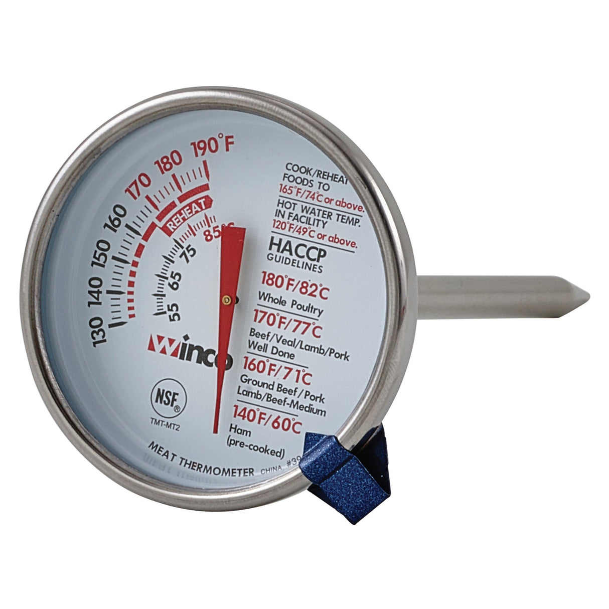Winco TMT-MT2 - Meat Thermometer - 2"