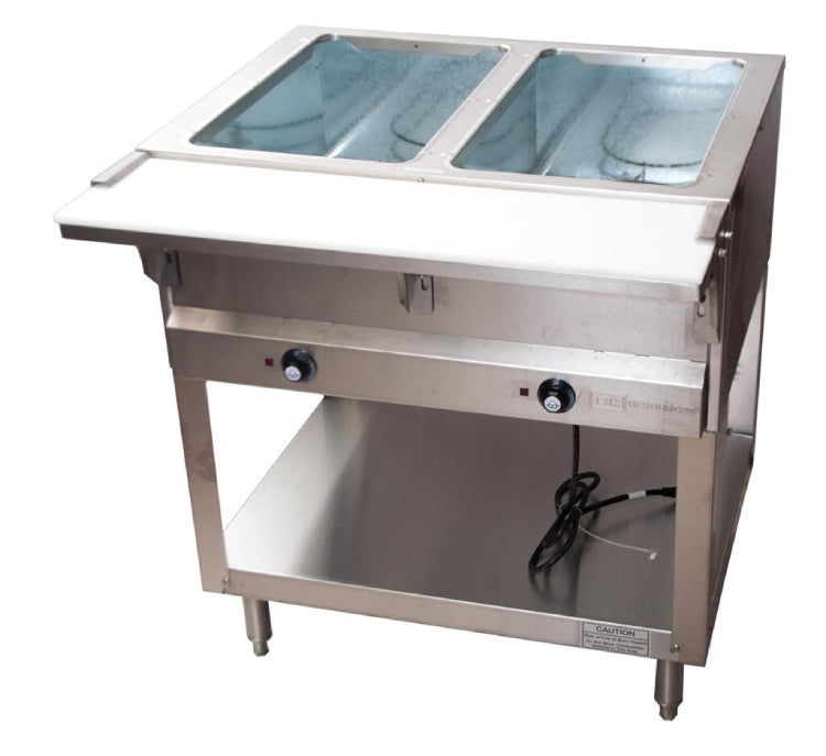 BK Resources Sealed Well Electric Steam Table 2 Well - 120V 1500W - VRS Restaurant Equipment & Supply Store