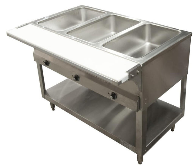 BK Resources Sealed Well Electric Steam Table 3 Well - 240V 2250W - VRS Restaurant Equipment & Supply Store