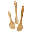 Winco J33-2018 - Joyce Chen Burnished Bamboo Wok Utensils, 3-Piece Stir Fry Set