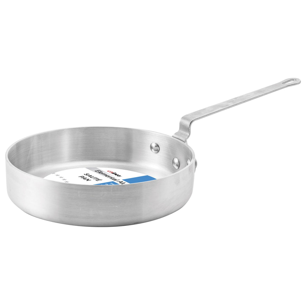 Winco ASET-7 - Elemental Aluminum Saute Pan, 4mm - 7 Quart