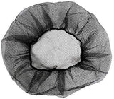 Black Nylon Honeycomb Hairnets 20" Pack of 100