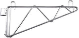 American Chef Chrome Single Tier Brackets For 14" Wire Shelving WB-14CH - VRS Restaurant Equipment & Supply Store