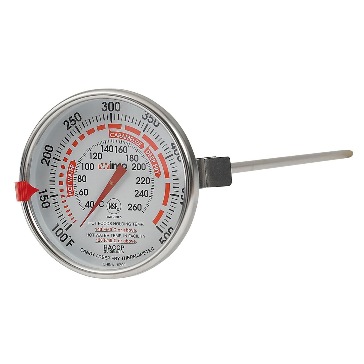 Winco TMT-CDF5 - Candy/Deep Fryer Thermometer - 3", 12"