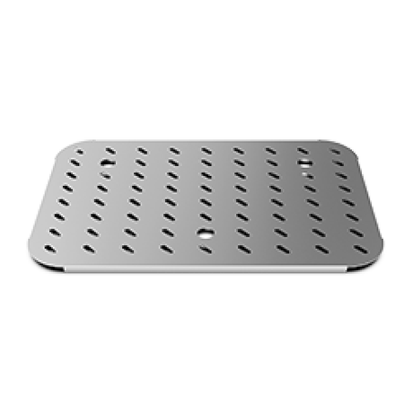 Representative UNOX liquid-separation oven tray family photo (model TG113); actual TG123 may differ