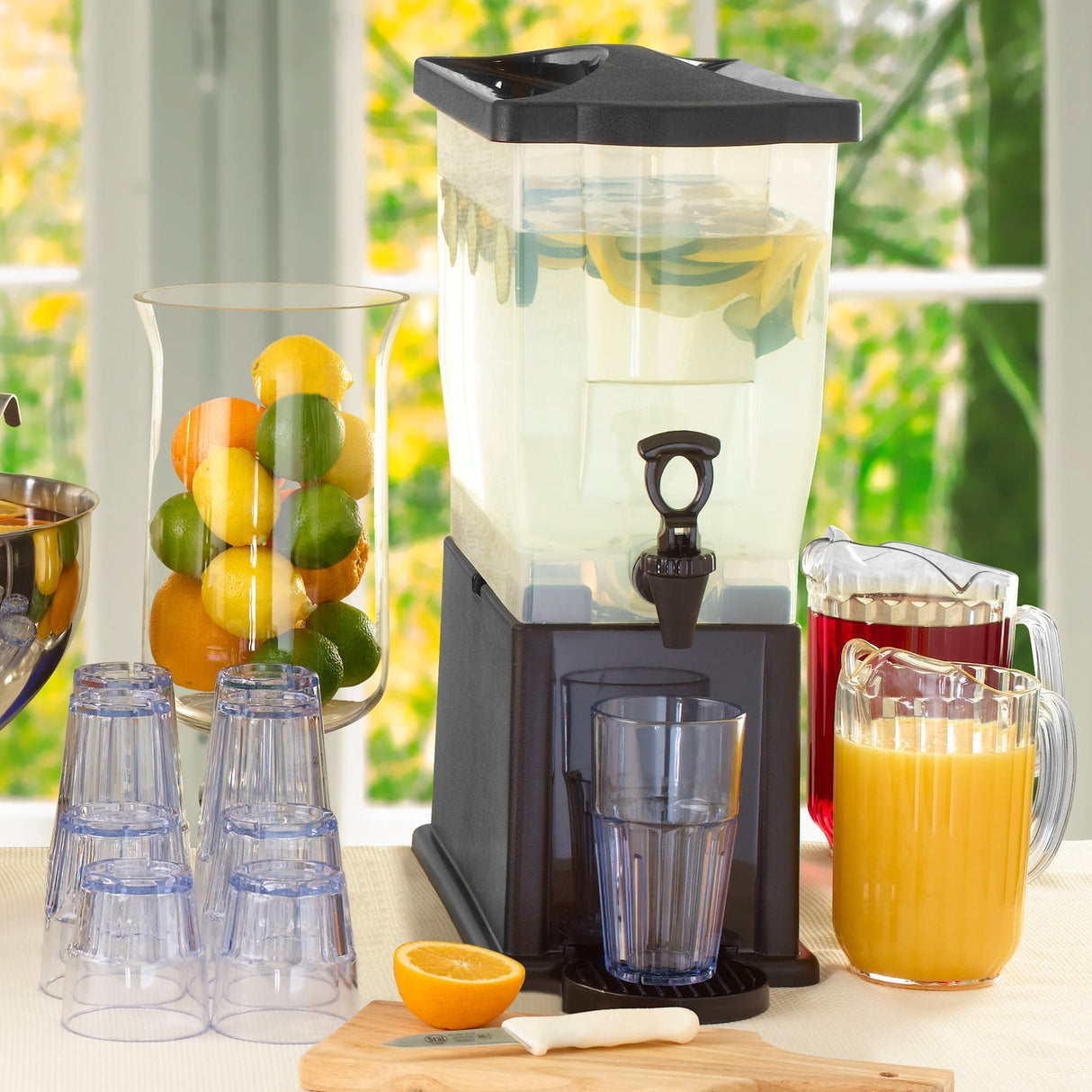 Winco PTSN-12 - Havana Tumbler, Plastic - 12 oz