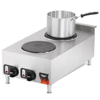 vollrath 40739 2 burner electric hot plate pot on top