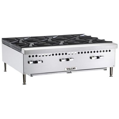 vulcan vcrh36 commercial gas hot plate left side view