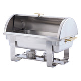 Winco C-5080 - Dallas 8 Quart Chafer, Roll-Top, Stainless Steel