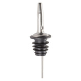 Winco PPM-4 - Metal Pourers, Tapered Spout, Black Plastic Stopper