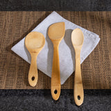 Winco J33-2018 - Joyce Chen Burnished Bamboo Wok Utensils, 3-Piece Stir Fry Set