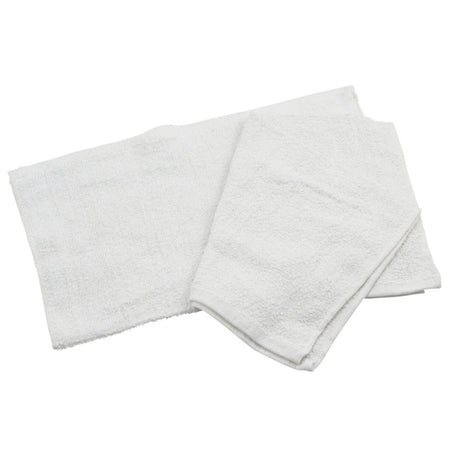 Winco BTW-30 - White Bar Towel, 16" x 19"