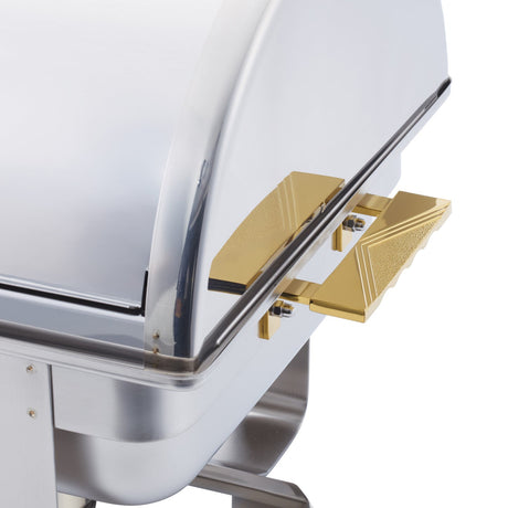 Winco C-5080 - Dallas 8 Quart Chafer, Roll-Top, Stainless Steel