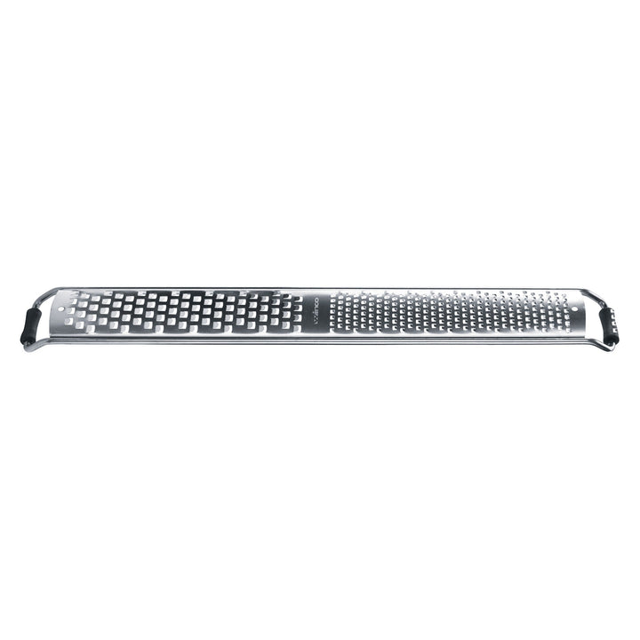 Winco GT-345 - Grater with Soft Grip Handle Anti-Slip Feet, Half Zester/Half Fine Blades