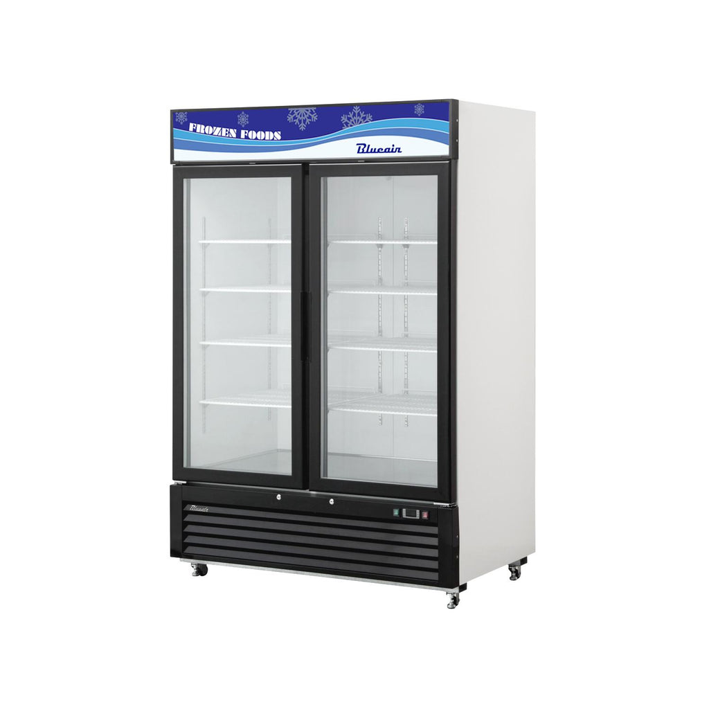 Blue Air Merchandising Freezer BKGF49 - Two Door