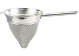 Winco CCB-10 10" Hollow Handle Stainless Steel Bouillon Strainer With Extra Fine Mesh