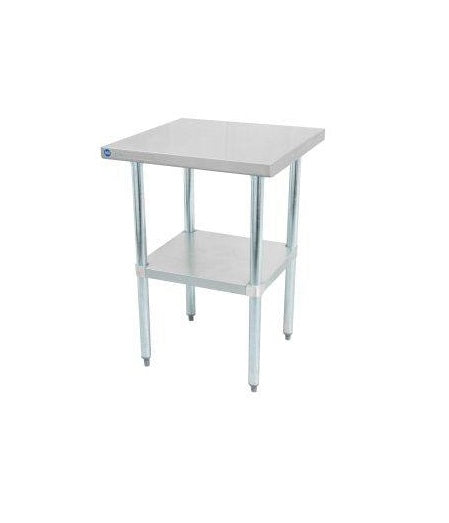 Thorinox Stainless steel worktable with a galvanized undershelf - 24" width