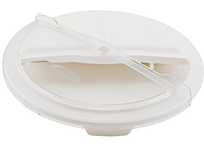 Polycarbonate Rotating Lids for White Containers