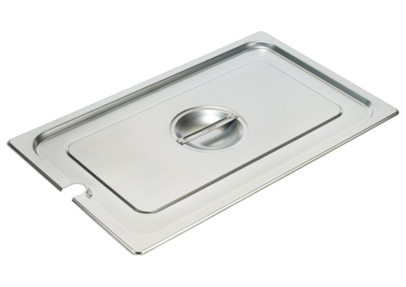 Winco 18/8 Stainless Steel Steam Pan Cover, Slotted