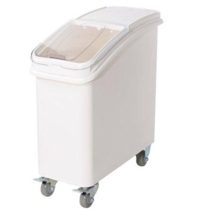 Winco IB-21 Gallon Ingredient Bin with Brake Casters and Scoop
