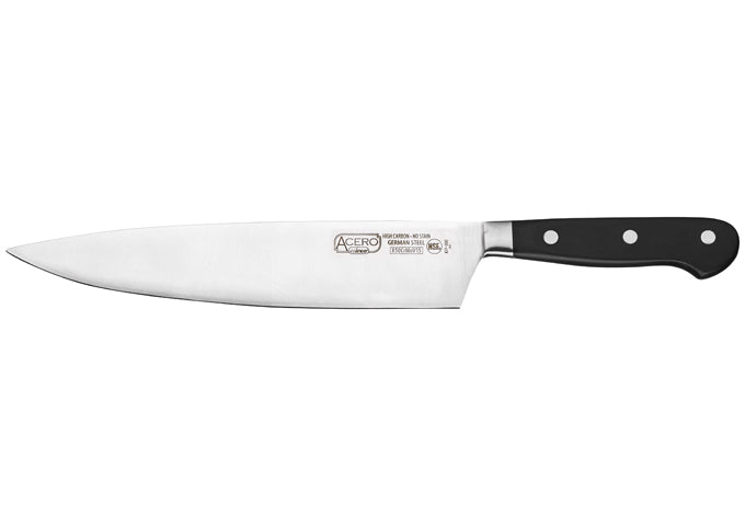 Winco KFP-104 Acero 10″ Chef’s Knife, Short Bolster