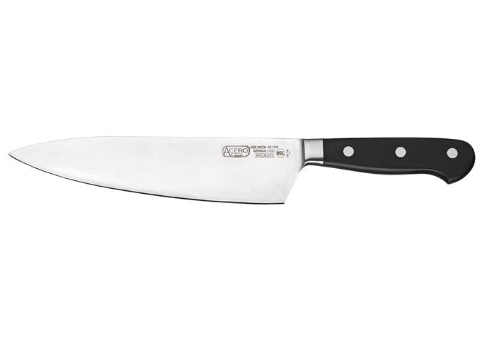 Winco KFP-85 Acero 8″ Chef’s Knife, Short Bolster