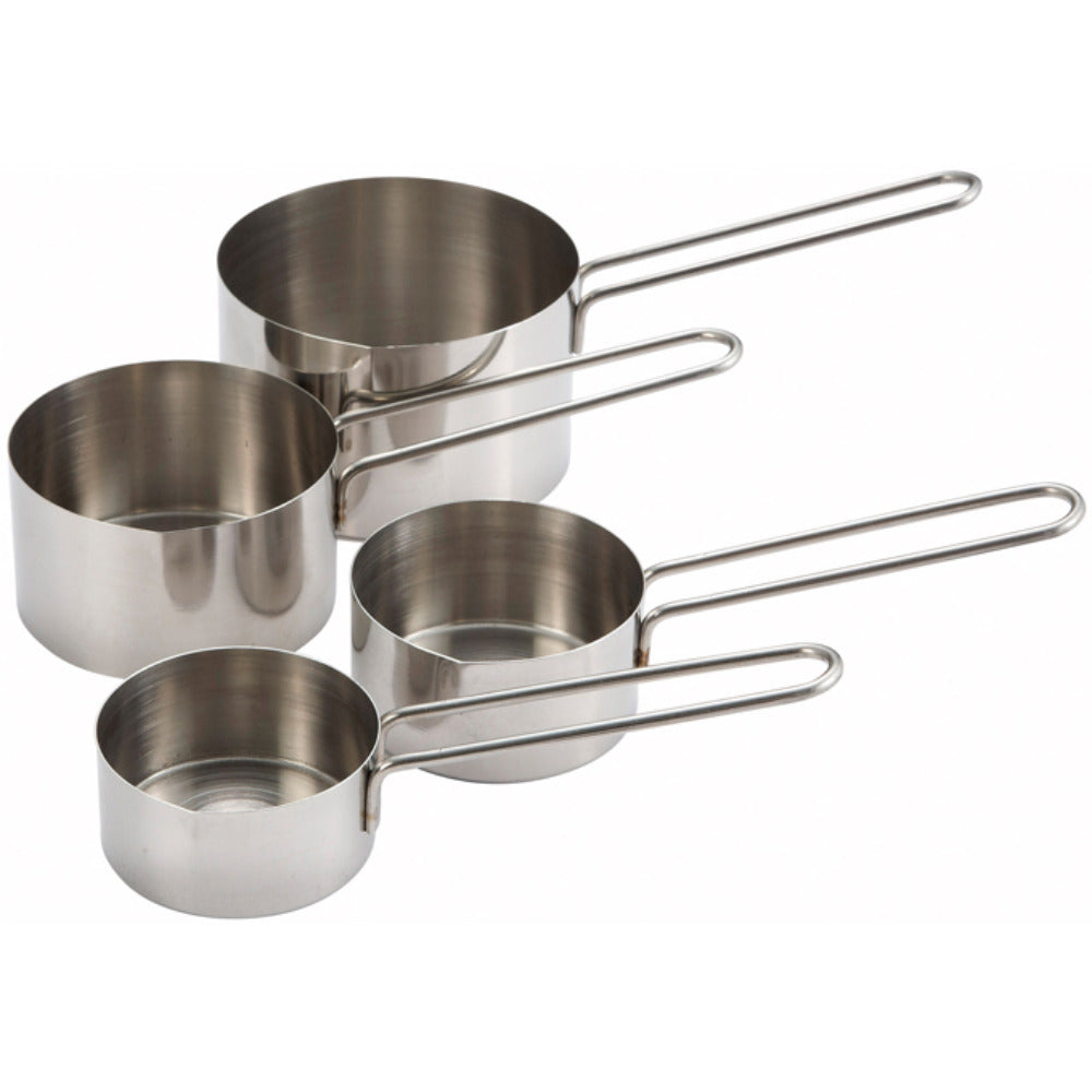 Winco Measuring Cup Set 4pcs Wire Handle Stainless Steel