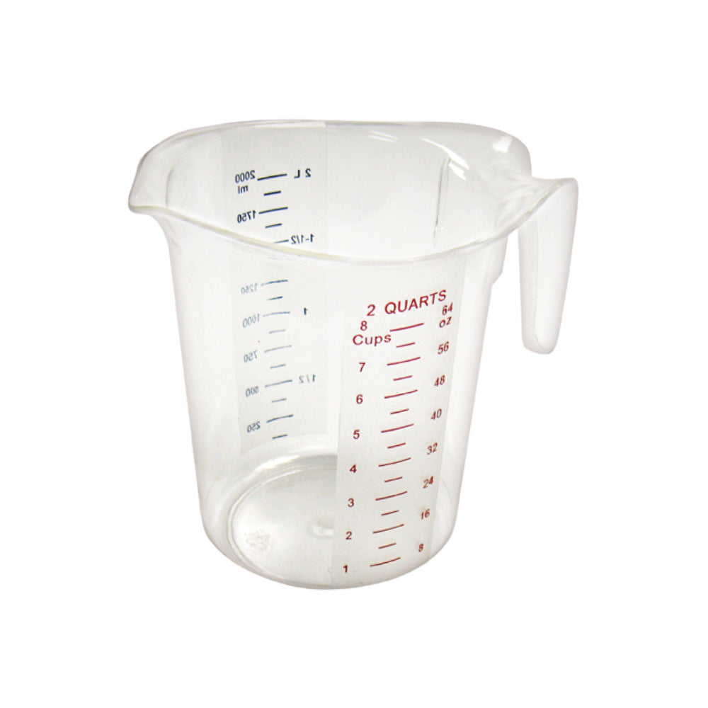 Winco PMCP-200 Polycarbonate Measuring Cup with Color Graduations