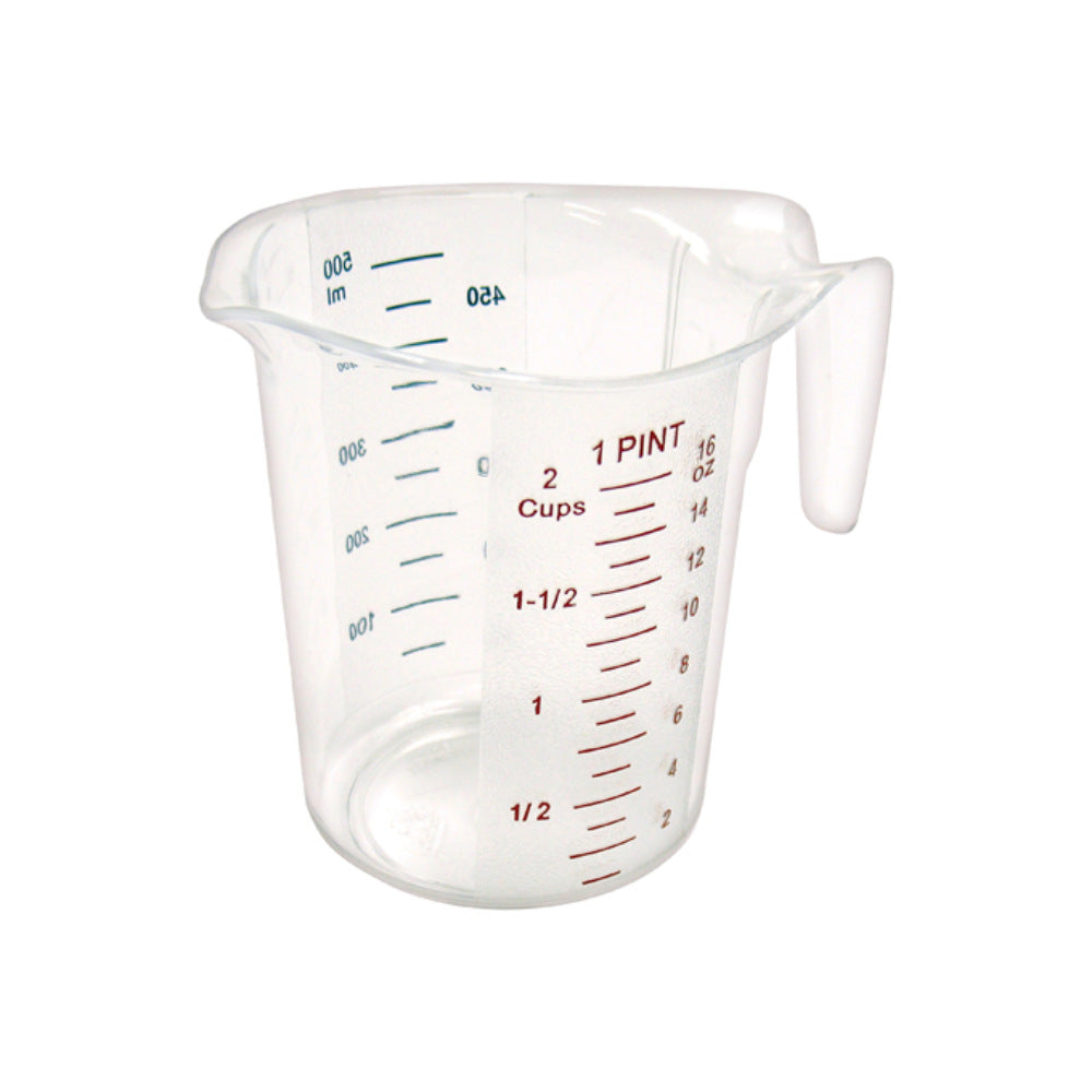 Winco PMCP-50 Polycarbonate Measuring Cup with Color Graduations