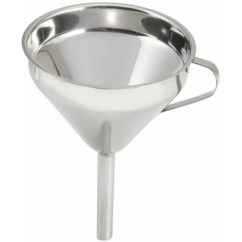 Winco SF-6 Wide Mouth Stainless Steel Funnel