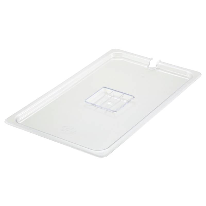 Winco Polycarbonate Food Pan Cover, Slotted