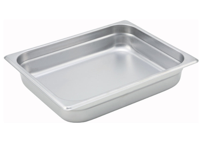 Winco Half Size Stainless Steel Anti-Jam Steam Table Pans