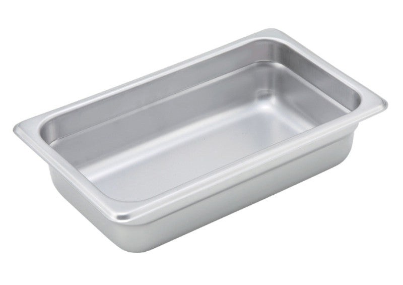 Winco 1/4 Size Stainless Steel Anti-Jam Steam Table Pans