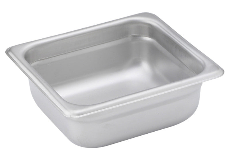 Winco 1/6 Size Stainless Steel Anti-Jam Steam Table Pans