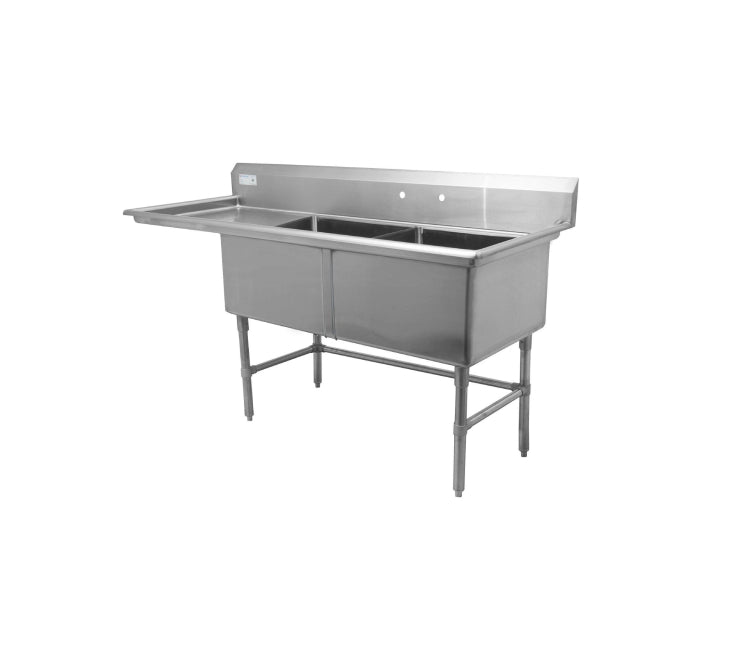 Thorinox Double sink with drainboard (24″)
