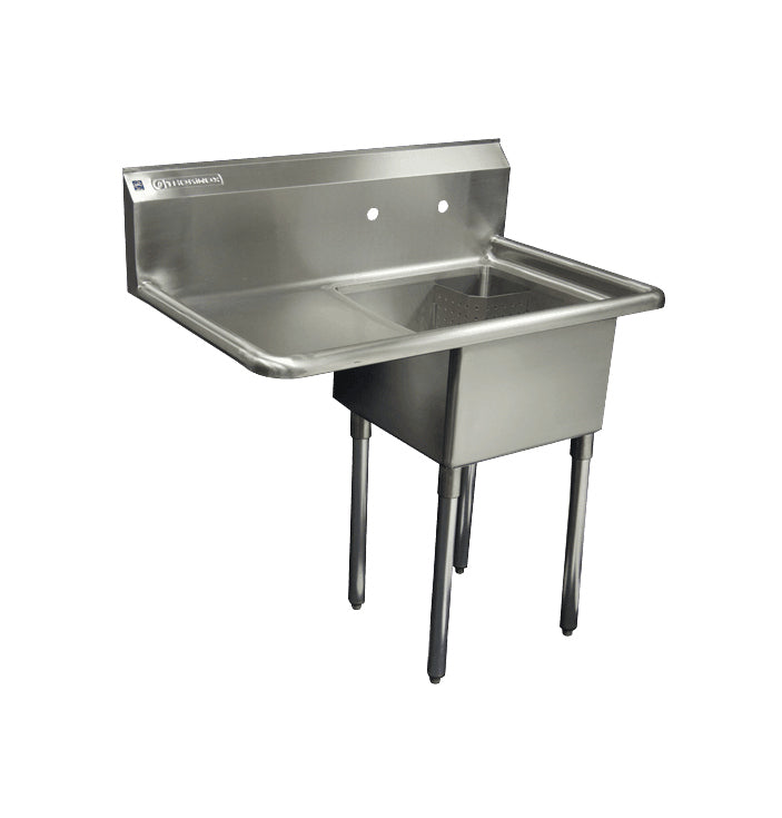 Thorinox Single sink with left drainboard (18″)