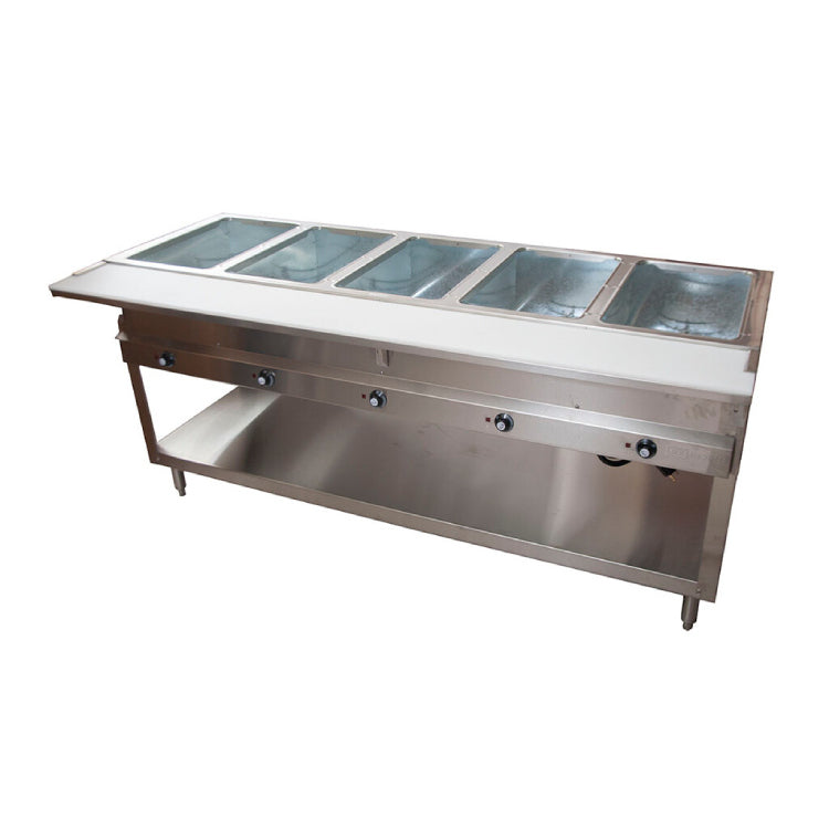 BK Resources Sealed Well Electric Steam Table 5 Well - 240V 3750W